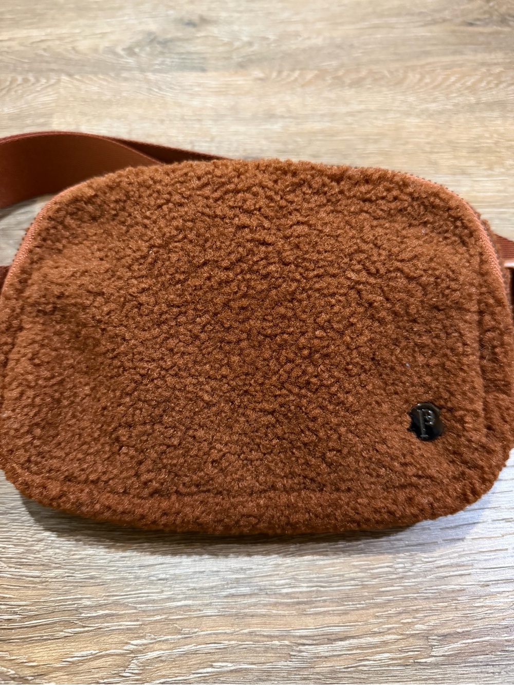 Sherpa Teddy Fleece Belt Bag Crossbody Bum Bag Brown Cinnamon Designer Inspired - Picture 2 of 7